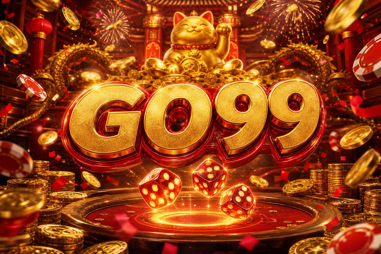 Giao diện trang chủ GO99 với danh mục trò chơi trực tuyến và ưu đãi năm 2026