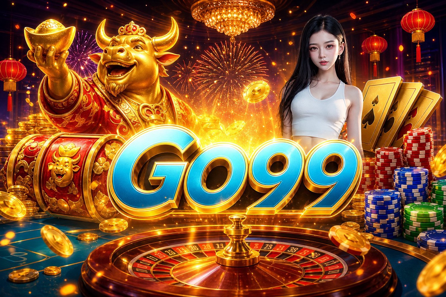 Màn hình điểm danh hằng ngày và đặc quyền VIP trong Wild Bounty Showdown GO99